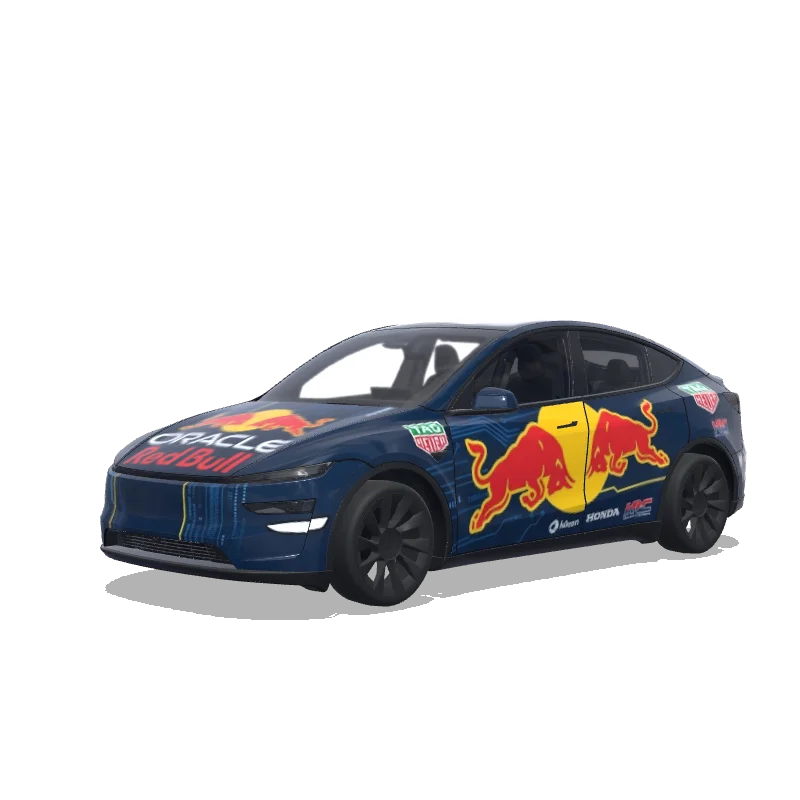 Red Bull Oracle F1 — Model Y (2025+) wrap