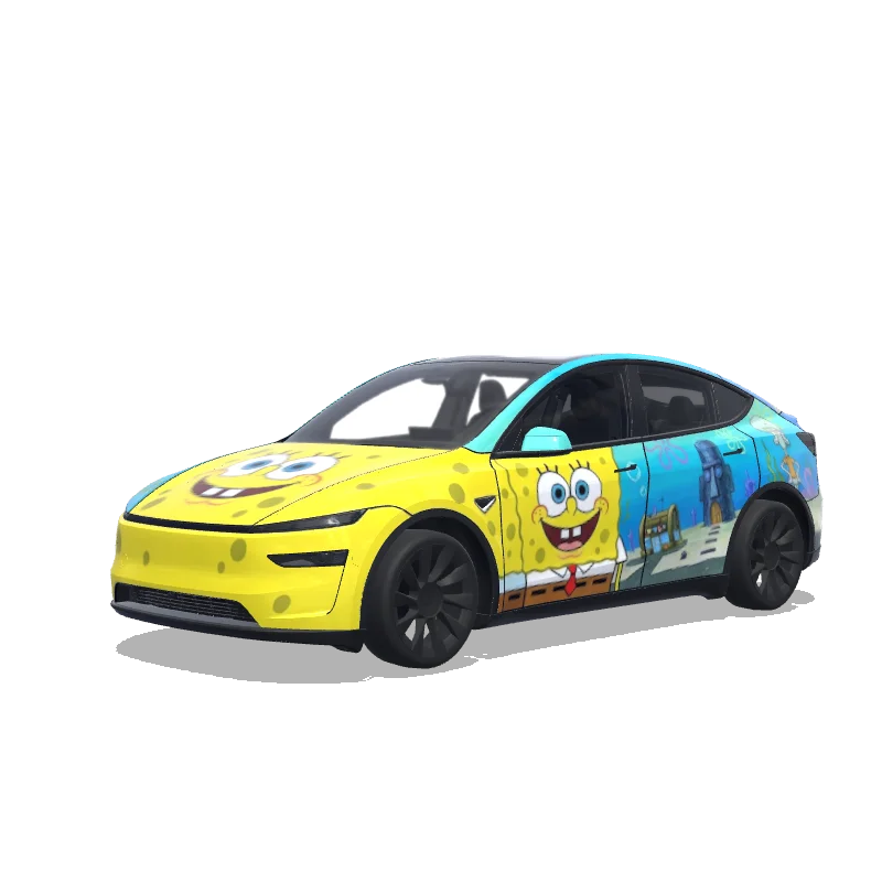 SpongeBob SquarePants — Model Y (2025+) wrap