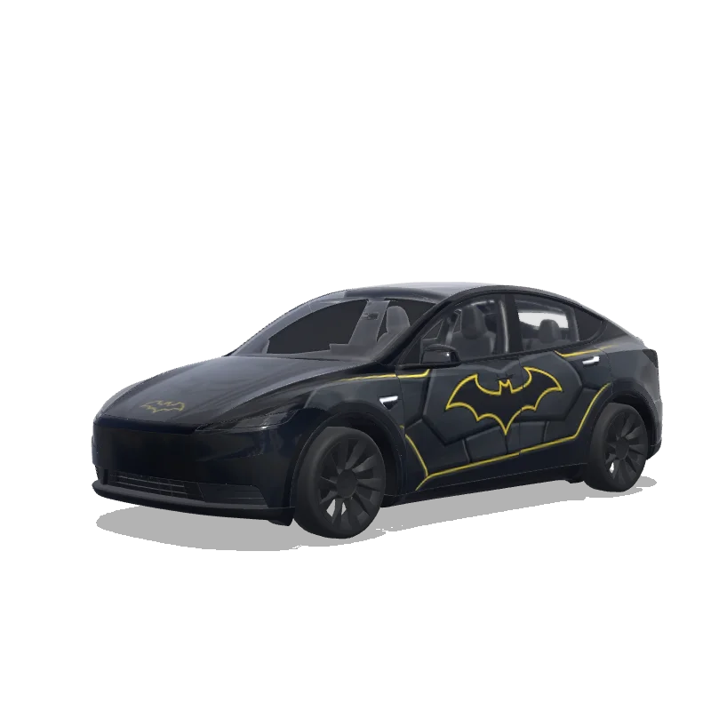Batman Bat Signal Black — Model Y (2025+) wrap