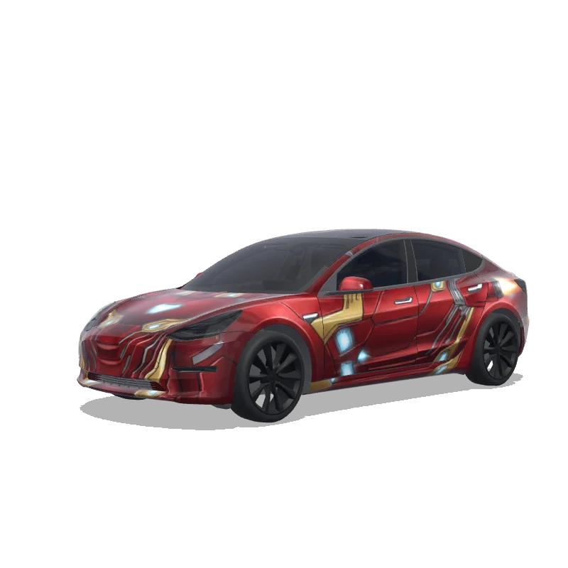 Marvel Iron Man Paint — Model 3 wrap