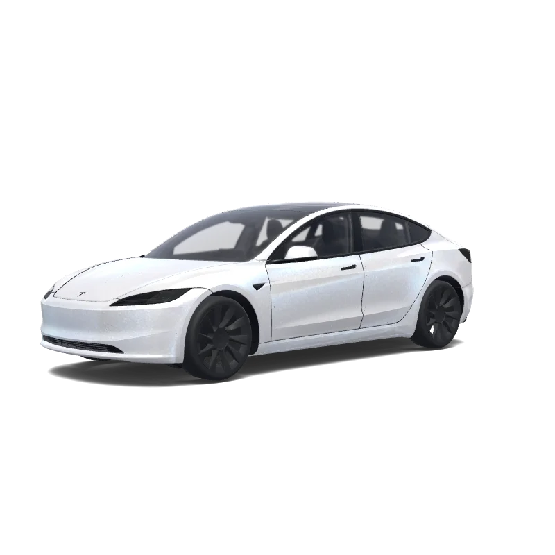 Sparkly Pearl White — Model 3 (2024+) wrap