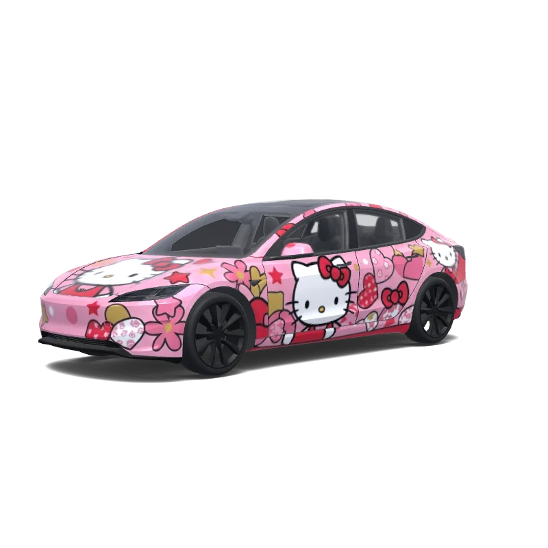 Hello Kitty Classic — Model 3 (2024+) wrap