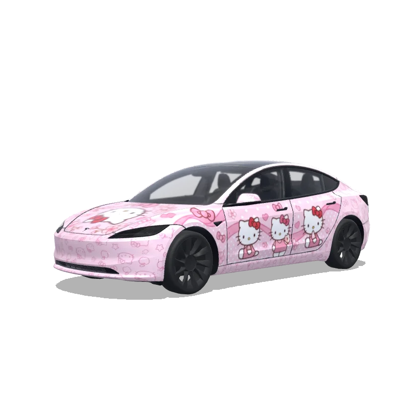 Hello Kitty Soft Pink — Model 3 (2024+) wrap