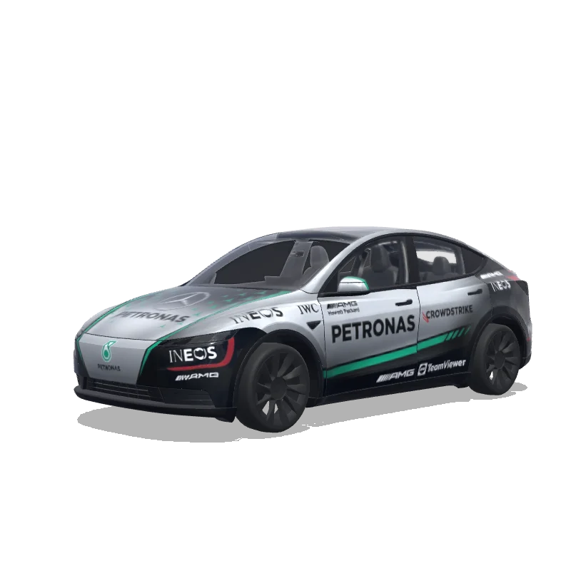 Mercedes F1 Team Livery — Model Y (2025+) wrap