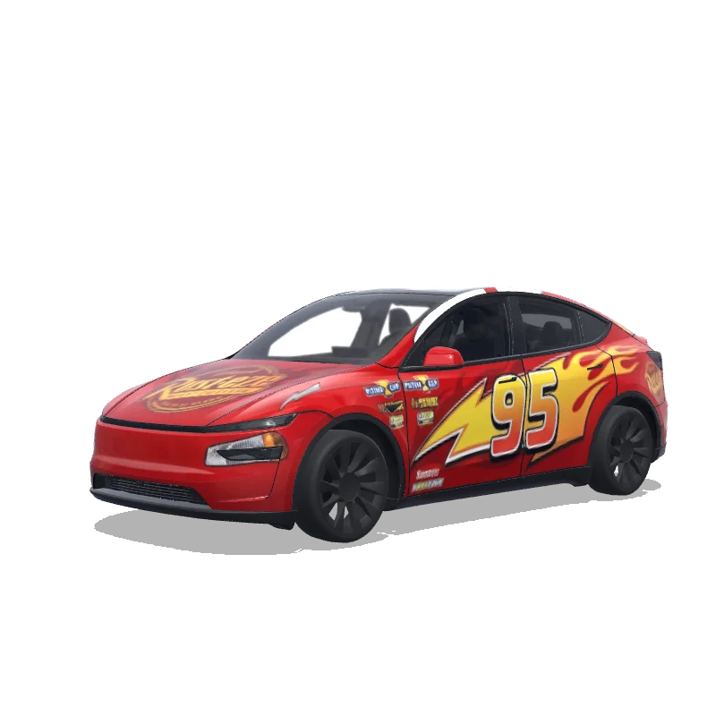 Disney Cars Lightning McQueen — Model Y (2025+) wrap