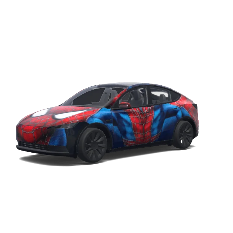 Spider-Man Muscle Suit — Model Y (2025+) wrap