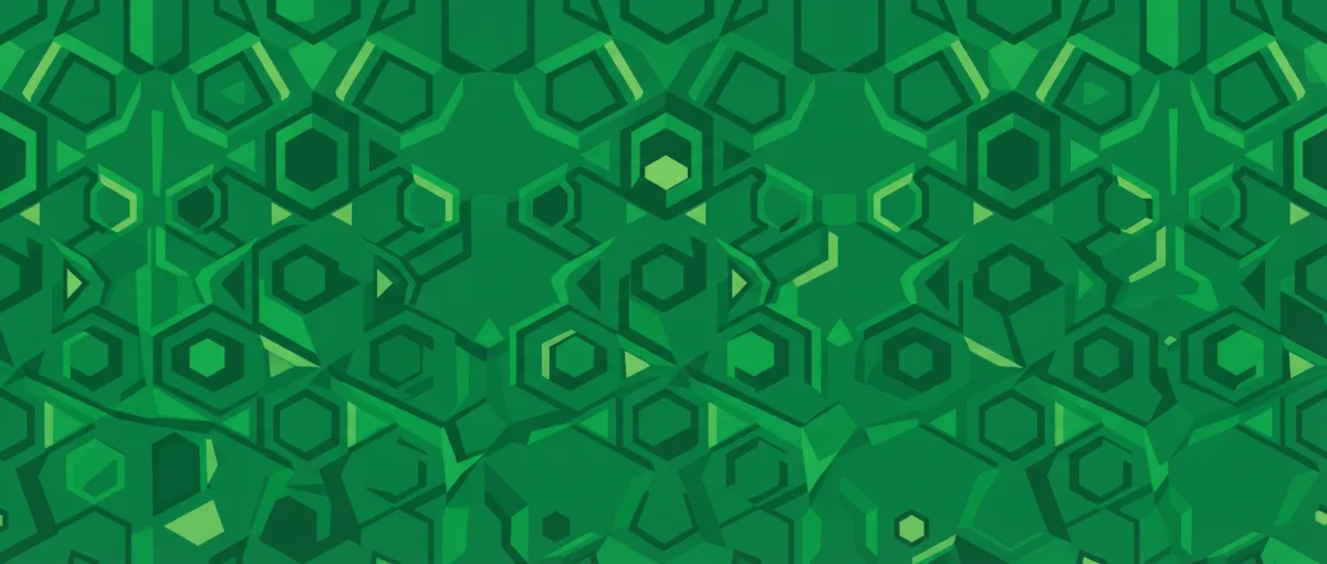 UBER GREEN GEOMETRIC PATTERN plate