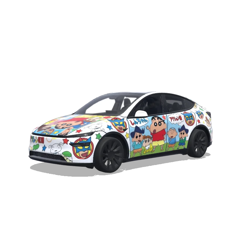 Crayon Shin-Chan Cartoon — Model Y (2025+) wrap