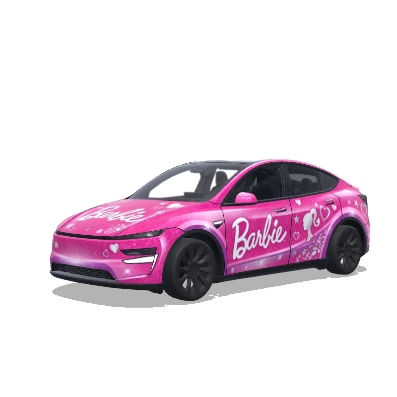 Barbie Pink Dream Car — Model Y (2025+) wrap
