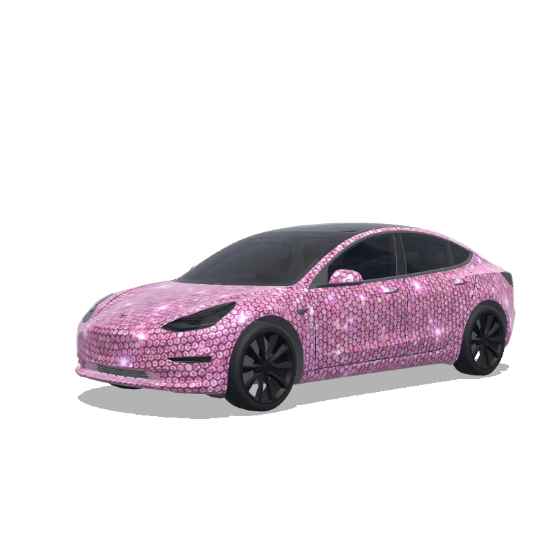 Pink Rhinestone Sparkle — Model 3 wrap