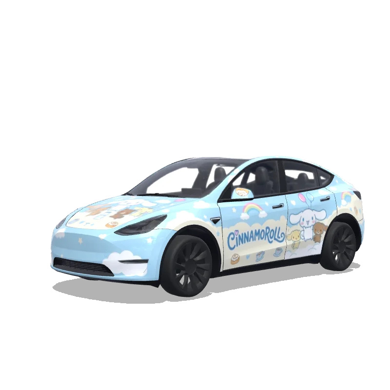 Cinnamoroll Pastel Theme — Model Y wrap