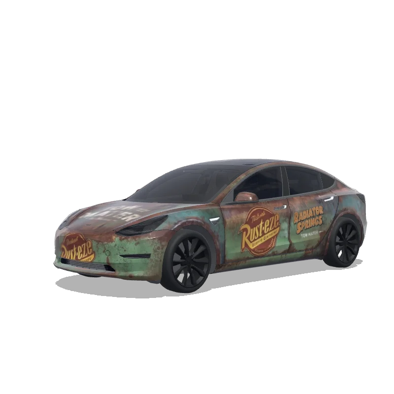 Cars Mater Tow Truck — Model 3 wrap