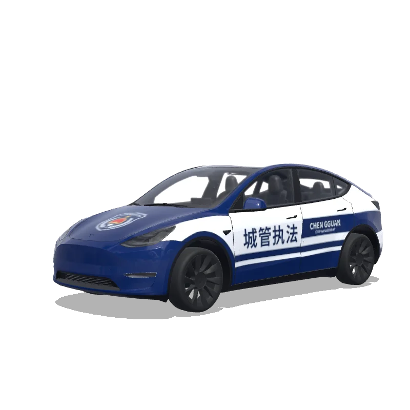 Chinese City Management Livery — Model Y wrap