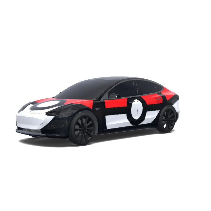Pokeball — Model 3 wrap