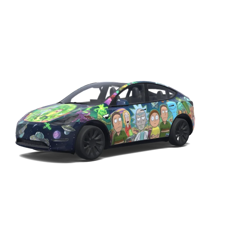 Rick and Morty — Model Y wrap