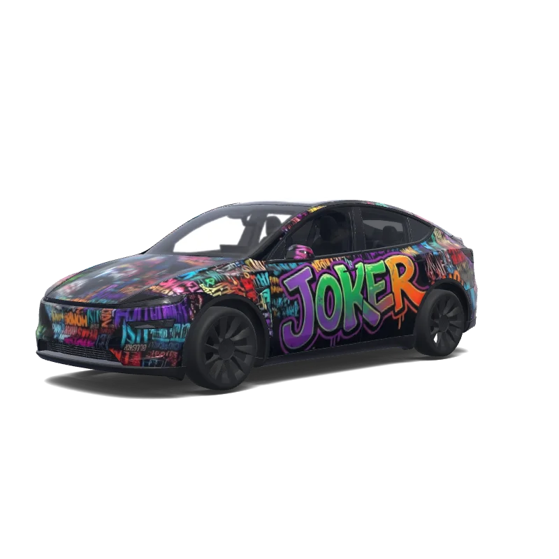Joker Graffiti — Model Y (2025+) wrap