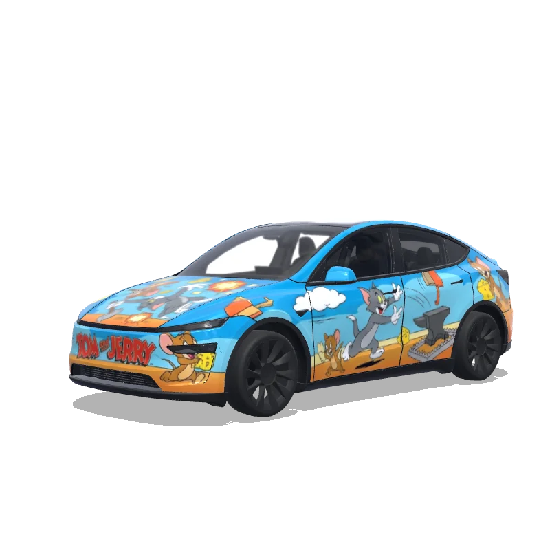 Tom and Jerry — Model Y (2025+) wrap