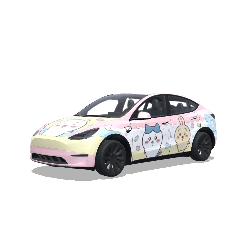 Chiikawa Characters — Model Y wrap