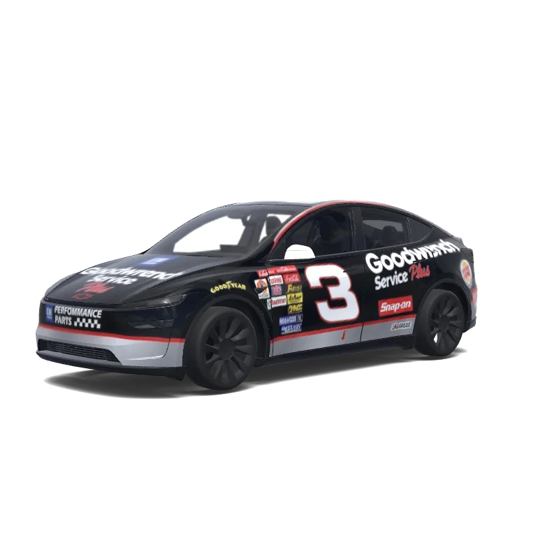 Tesla Model Y (2025+) wrap design - Dale Earnhardt Goodwrench 3.