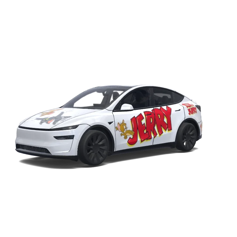 Tesla Model Y (2025+) wrap design - Both side the same