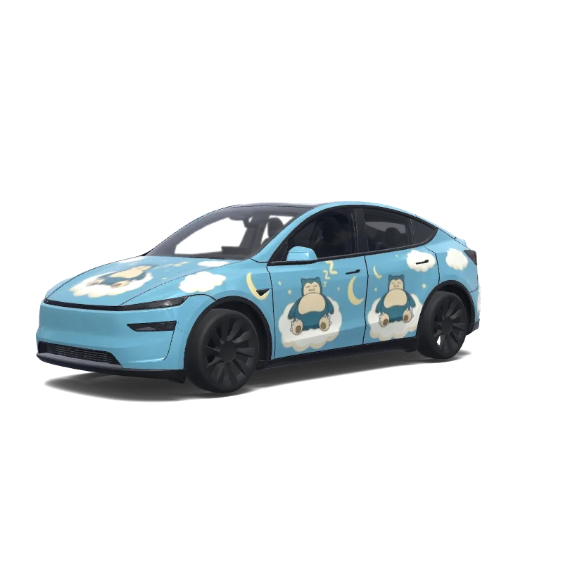 Tesla Model Y (2025+) wrap design - Use the uploaded photo as a strong visual reference. Extract its colors, textures, pattern language, and overall aesthetic. Generate a Tesla Paint Shop vehicle wrap for the selected model. Fill the UV template areas cleanly, preserve transparent and non-template areas, and output a complete wrap PNG suitable for 3D preview and download.
