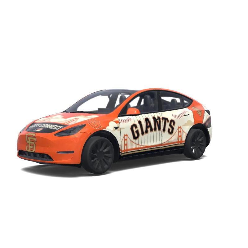 SF Giants City Connect Model Y wrap