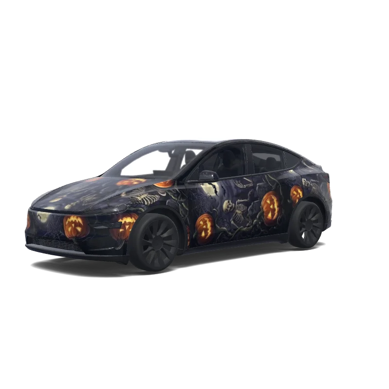 Tesla Model Y (2025+) wrap design - Generate a wrap design based on this reference image