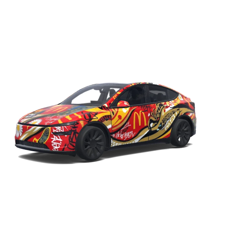 G-Dragon x McDonald's Model Y (2025+) wrap