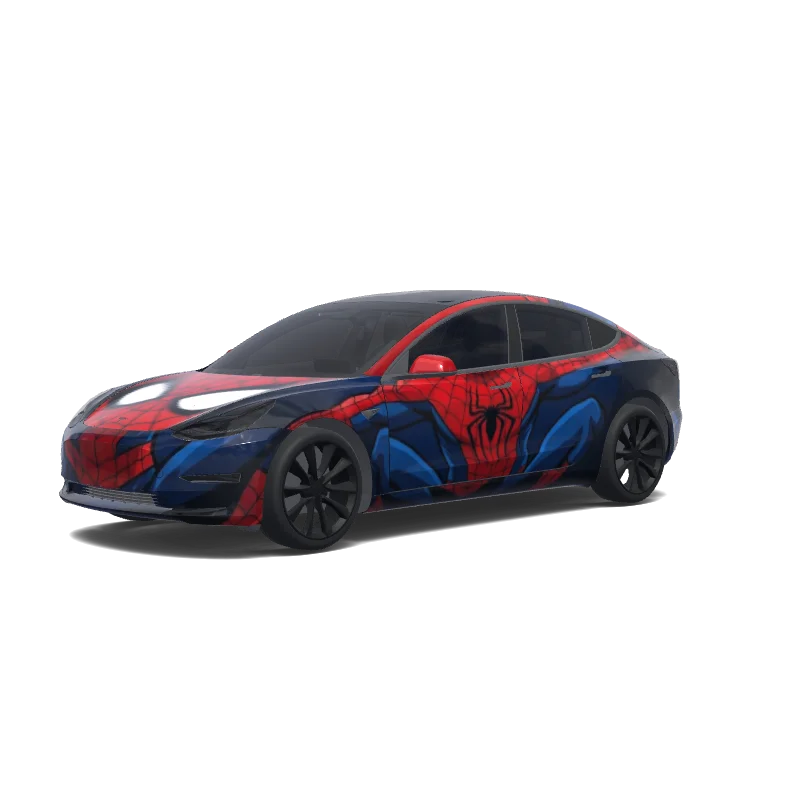 Spider-Man Eyes on Hood — Model 3 wrap