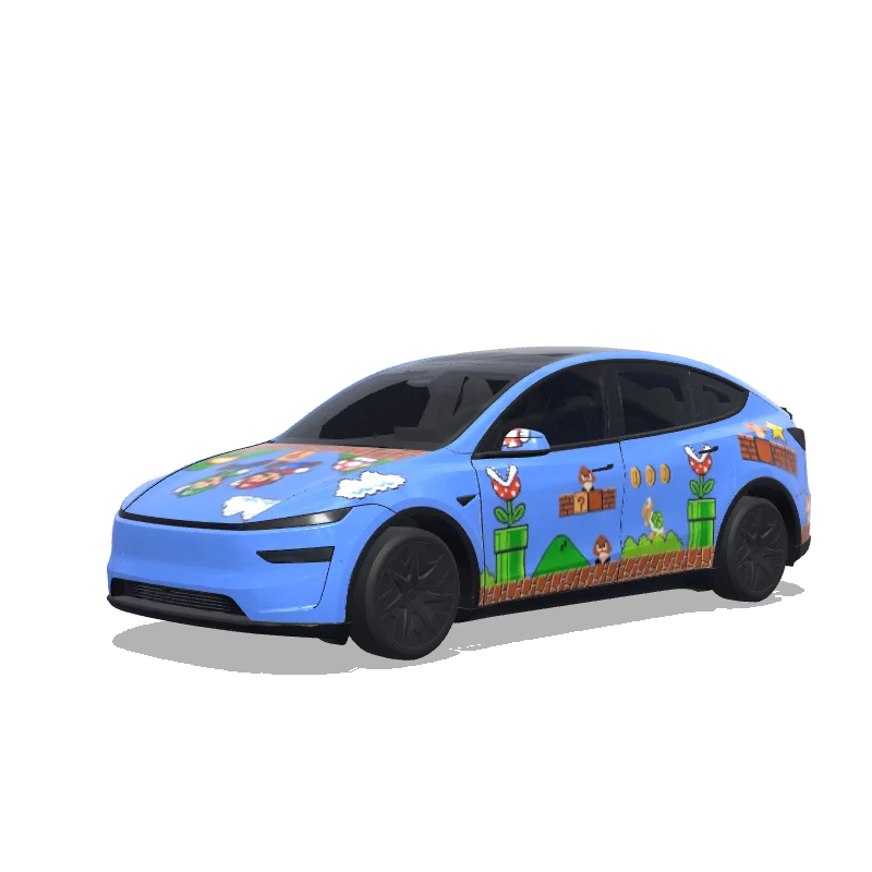 Super Mario Bros — Model Y L wrap