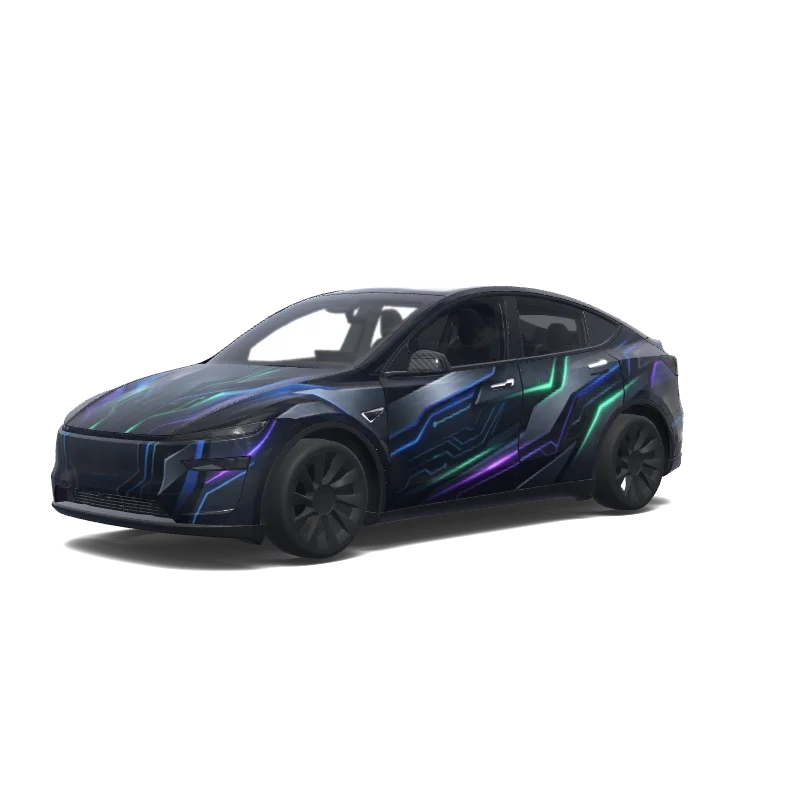 Tesla Model Y (2025+) wrap design - Fais-moi une Tesla plus stylé que qui existe pas.