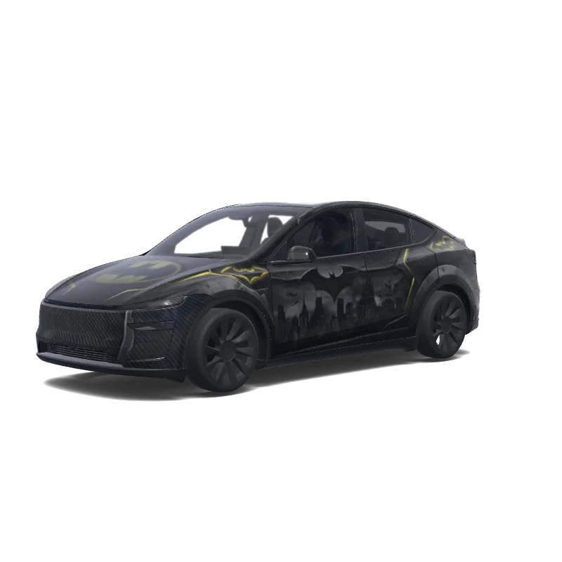 Batman Bat Signal Black — Model Y (2025+) wrap