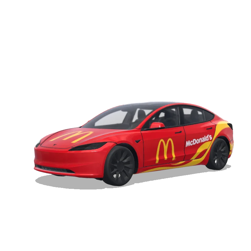 McDonald's Red and Yellow Model 3 (2024+) wrap