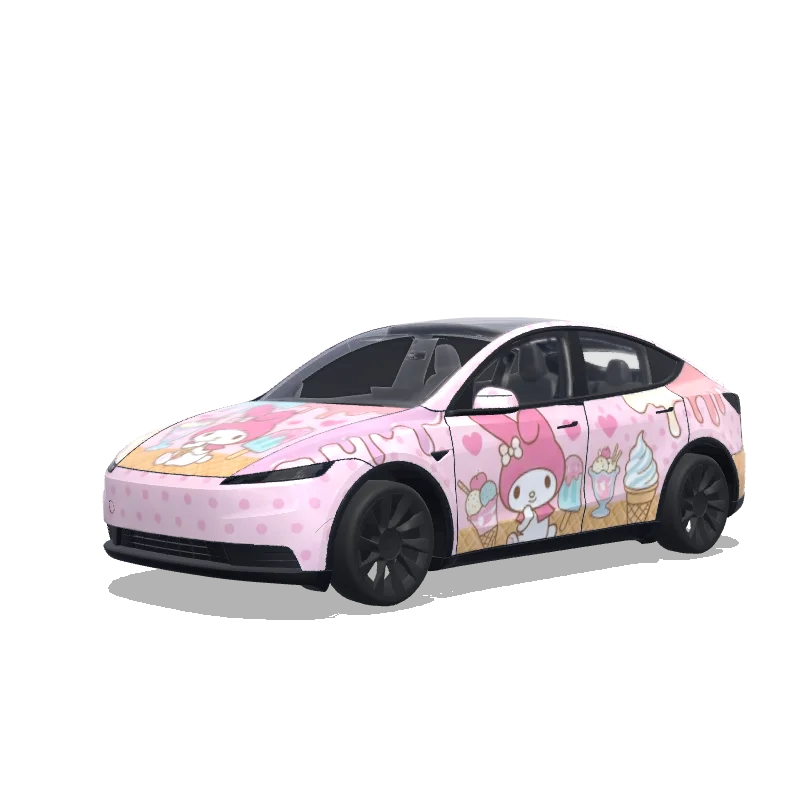 My Melody with Ice Cream Model Y (2025+) wrap