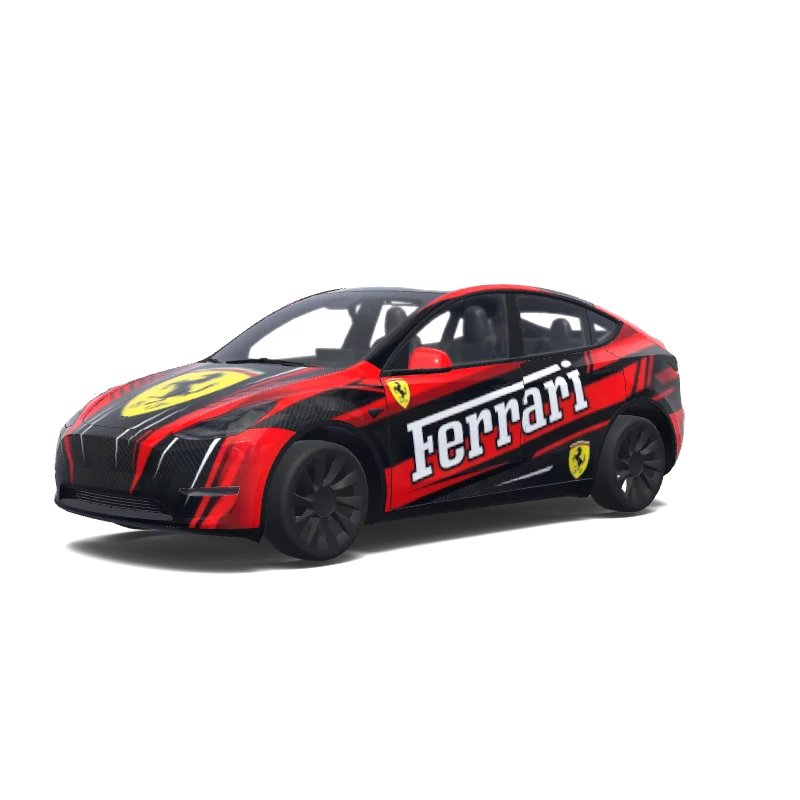 Ferrari Racing Logo — Model Y wrap