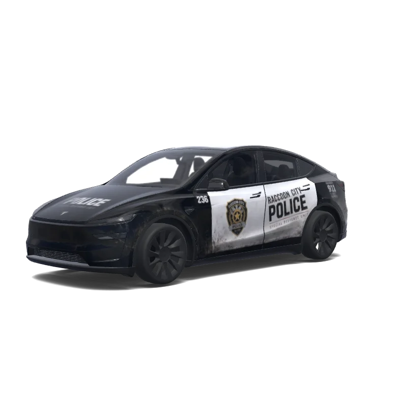 Raccoon City Police Livery — Model Y (2025+) wrap